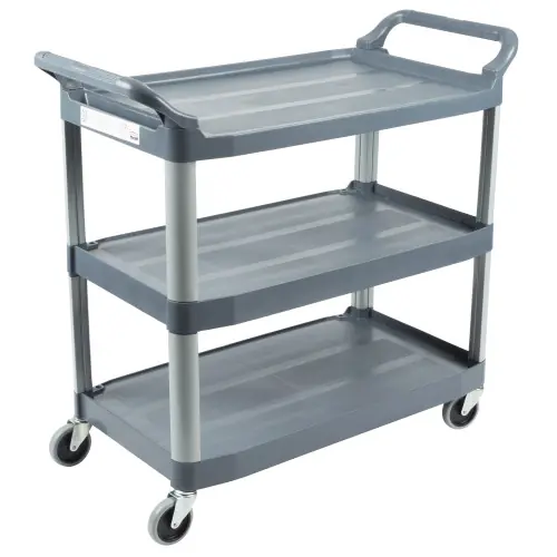 RUBBERMAID Utility Cart,300 lb. Load Cap., PE FG409100GRAY Top Pick