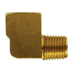 Big Sale AMC 06118-04 90 deg Long Street Elbow, 1/4 in MIP x 1/4 in FIP, Brass