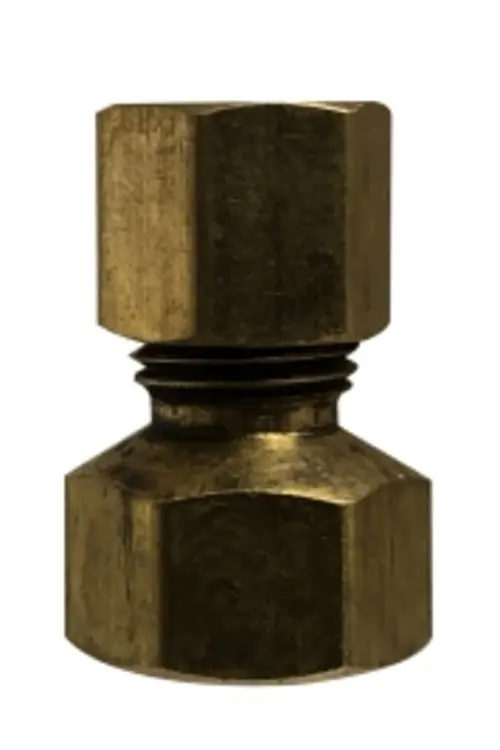Affordable AMC 700097-0604 Adapter, 3/8 in Female Compression x 1/4 in Compression, Brass