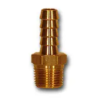 While Supplies Last Midland Metal 29-126 Hose to Male Pipe, MAF/USA HOSE BARB, 3/4 Hid x 3/8 Mpt Hose Barb, MAF/USA Brass Fittings