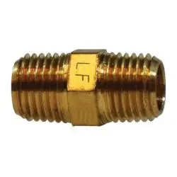 Midland Metal 706122-02 MIP X MIP Hex Nipple, Lead-Free Pipe, Lf 7122 1/8 Hex Nipple, Lead-Free Fittings Trusted Brand