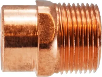 Midland Metal 77310 Male Pipe Adapters, Copper Sweat Fittings, 1/2 x 1/4 Male Adapter, Nipples and Fittings Price Drop