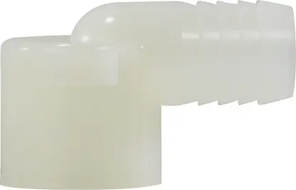 Midland Metal 33338W 90 deg Elbow, 1/4 in Hose Barbed x 1/8 in FIP, Nylon Order Now
