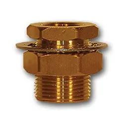 Price Drop Mid-America Fittings 207ACBH-12 Bulkhead Anchor Frame Coupling, 3/4 in FNPTF x 3/4 in FNPTF, Brass