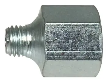 Time-Limited Midland Metal 36300 Adapter, 1/8-27 x 1/4-28 Thread, FNPTF x Male SAE Thread, 1/2 in Hex, Zinc-Plated, Steel