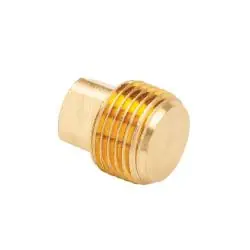 Mid-America Fittings LF109AL-12 Countersunk Hex Plug, 3/4 in MPT, 0.62 in, Brass Fast Shipping