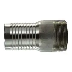 Shop Now Buchanan Rubber CNT-050-SS316 Combination King Nipple, 1/2 in Hose Barbed x 1/2 in MPT, Stainless Steel