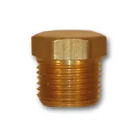 Brand New Mid-America Fittings 23152X2 Cored Hex Head Plug, 1/8 in MNPTF, Brass