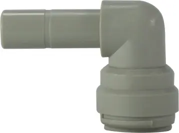 Buy Today Midland Metal 20746P 90 deg Plug-In Elbow, 3/8 in Push-In Tube x 5/16 in Push-On Hose Stem, Plastic