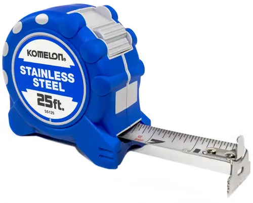 Fast Shipping KOMELON Stainless Steel Tape Measure,1 Inx25 ft SS125