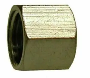 Brand New Midland Metal 18057 Nut, 5/8 in Compression, Brass, Nickel-Plated