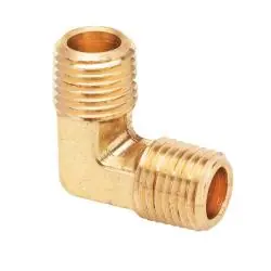 Mid-America Fittings 23455X4 90 deg Barstock Elbow, 1/4 in MPT x 1/4 in MPT, Brass Hot Deal