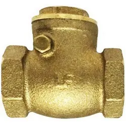 Midland Metal 940360LF Swing Check Valve, 4 in Nominal, FIP x FIP, Brass Body, Import Price Drop