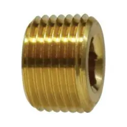 Midland Metal 1/4 BRASS C/S HEX PLUG-7/8 TAPER - 28094F Trusted Brand