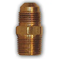 Mid-America Fittings 248X8X8 Half Union Adapter, 1/2 in SAE 45 deg Male Flared x 1/2 in MPT, Brass Weekend Sale