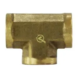 Order Now AMC 706201-06 Pipe Tee, 3/8 in FIP x 3/8 in FIP x 3/8 in FIP, Brass