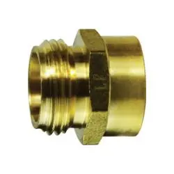 AMC 707480-1206 Rigid Adapter, 3/4 in MGH x 3/8 in FIP, Brass One Day Deal