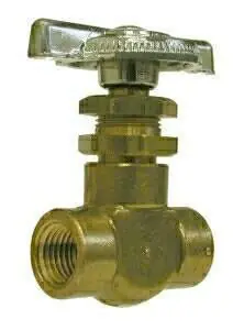 Hot Picks Midland Metal 46770 Needle Valve, 1/4 in Nominal, MIP x FIP, Brass Body
