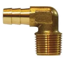 Next Day Delivery AMC 07020-0804 90 deg Elbow, 1/2 in Hose Barbed x 1/4 in MIP, Brass