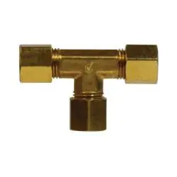 AMC 700064-02 Tee, 1/8 in Compression x 1/8 in Compression x 1/8 in Compression, Brass Fresh Stock