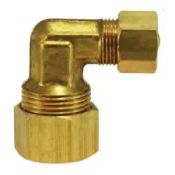 AMC 00085-1008 90 deg Reducing Elbow, 5/8 in Compression x 1/2 in Compression, Brass Special Offer