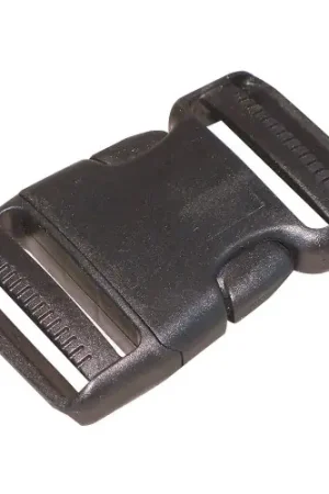 Authentic BULK-STRAP Side Squeeze Buckle,2 In.,Plastic,PK5 B2