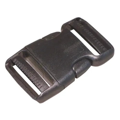 Authentic BULK-STRAP Side Squeeze Buckle,2 In.,Plastic,PK5 B2