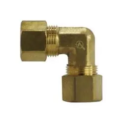 Fan Favorite AMC 700065-12 90 deg Reducing Elbow, 3/4 in Compression x 3/4 in Compression, Brass