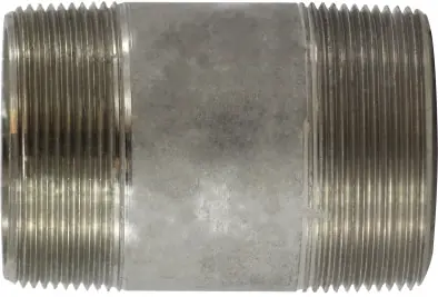 Get Yours Midland Metal 52161 Seamless Pipe Nipple, 2 in MPT x 2 in MPT, 2-1/2 in L, Stainless Steel, SCH 80 Schedule