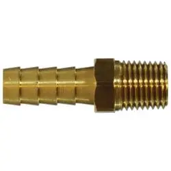 AMC 07001-0404 Rigid Adapter, 1/4 in Hose x 1/4 in MNPTF, Brass New Arrival