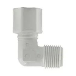 Weekend Sale Midland Metal 17226P Male Elbows, Plastic Compression, 1/4x3/8 Compxmip Polpro Conn, Plastic Fittings