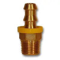 New Release Midland Metal 29PO1-66 Male Push-On Hose Barb, MAF/USA HOSE BARB, 3/8 Hid x 3/8 Mpt Push On Barb, MAF/USA Brass Fittings