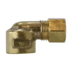 AMC 700070-0806 90 deg Elbow, 1/2 in Compression x 3/8 in FPT, Brass Hot Picks