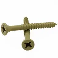 8 x 1-5/8" Drywall Screw W/Acr, Tan, Sq Drive, Qty 100 Buy Today