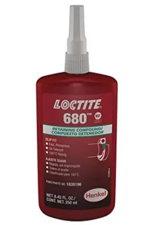 Flash Sale Loctite 1835196 680 Retaincompound Slipfit High Strength 250M (10 EA)