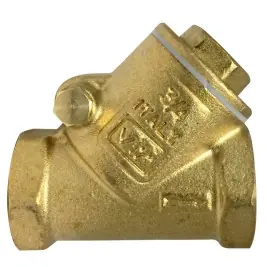 Midland Metal 940364B Y-Pattern Swing Check Valve, 1 in Nominal, C x C, Cast Brass Body, Domestic Limited Time