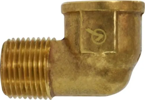 AMC 706216-12 90 deg Street Elbow, 3/4 in FIP x 3/4 in MIP, Brass Brand New