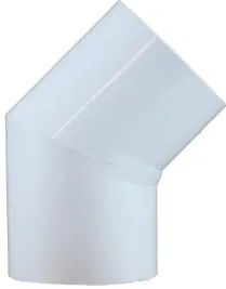 Midland Metal 55732 45 deg Elbow, 1-1/2 in Slip x 1-1/2 in Slip, PVC, White, SCH 40 Schedule One Day Deal