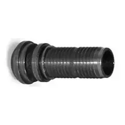 Last Chance Buchanan Rubber GJS-200CR-DP Crimplok High Pressure Stem, 2 in FIP x 2 in Barb, Iron, Black
