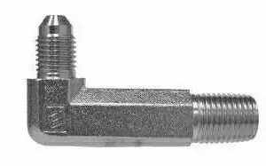 Low Price Midland Metal 2501LL108 JIC Male Elbow, Shapes Steel 37 Degree JIC Flare, -10 Mjic x 1/2 Mnpt 90 Ex-Long (2.87"), Hydraulics