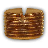 Fan Favorite Midland Metal 117-2 MAF/USA Slotted Head Plugs, MAF/USA PIPE, 1/8 Brass Slotted Plug, MAF/USA Brass Fittings