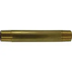 AMC 706113-0248 Long Nipple, 1/8 in MPT x 1/8 in MPT, 3 in, Brass Last Chance