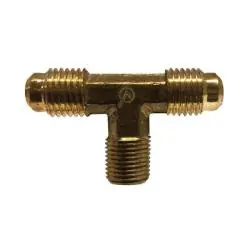 AMC 704045-1008 Branch Tee, 5/8 in 45 deg Flared x 5/8 in 45 deg Flared x 1/2 in MIP, Brass One Day Deal