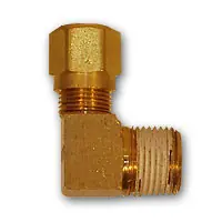 Mid-America Fittings NT69-32VS 90 deg Elbow with RTS, 3/16 in Tube OD x 1/8 in MNPTF, Brass Sale