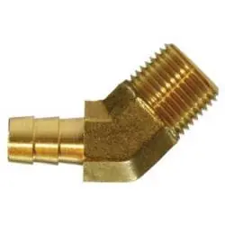 AMC 07045-0804 45 deg Elbow, 1/2 in Hose x 1/4 in Male BSPT, Brass Discount