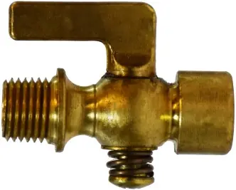 Place Order Midland Metal 46365 Air Cock, 1/8 in Nominal, MIP x FIP, Brass Body
