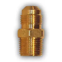 Mid-America Fittings LF48-64 Half Union Adapter, 3/8 in Male Flared x 1/4 in MIP, Brass Factory Price
