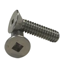Fan Favorite 4-40 x 1/2" Machine Screws, Square Drive Flat Head, 18-8 Stainless Steel A2, Full Thread, Qty 1000