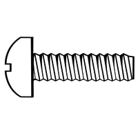 Clearance M6-1.00 x 50 mm Machine Screws, Phillips Pan Head, Zinc Cr+3, Full Thread, DIN 7985A, Qty 100
