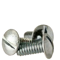 3/8"-16 x 2" Machine Screws, Slotted Truss Head, Zinc Cr+3, Full Thread, Qty 100 Fast Shipping